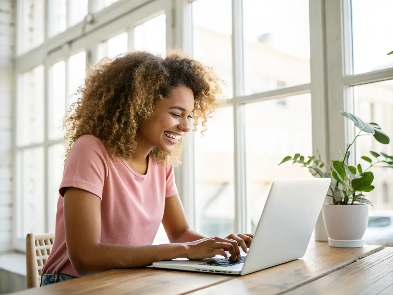 A therapist using a laptop with integrated practice management software in a cozy therapy room, showcasing seamless technology integration.